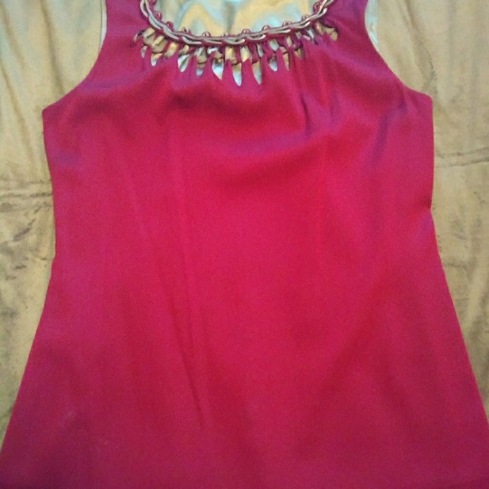 Elie tahari silk blend blouse